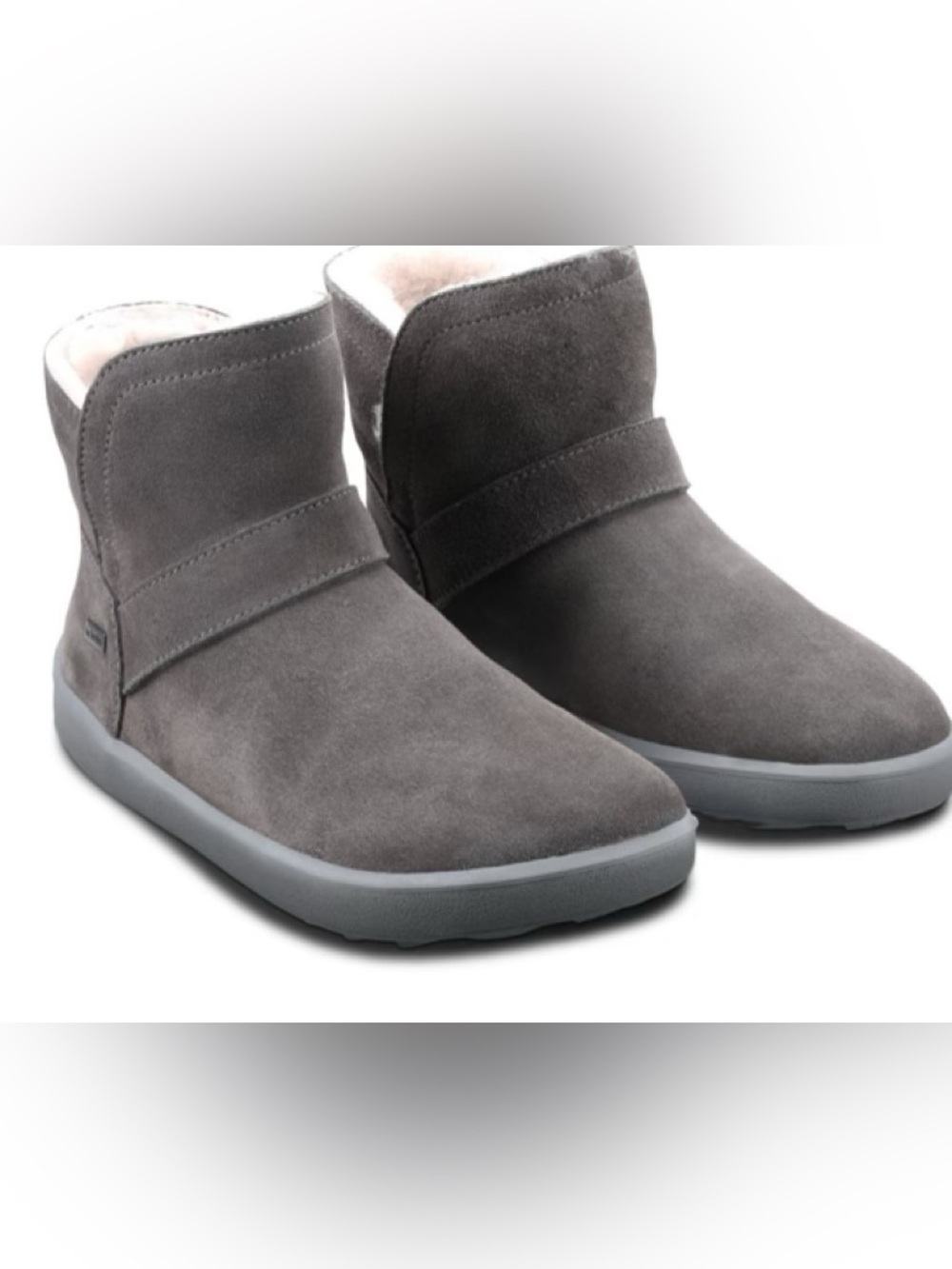 Barefoot Be Lenka Women's Gray Suede Ankle Boots - Comfort Winter Slip-On 7